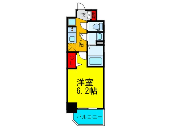 ﾌﾟﾚｻﾝｽ長堀通ｸﾞﾚｲﾀｽ(1001)の物件間取画像